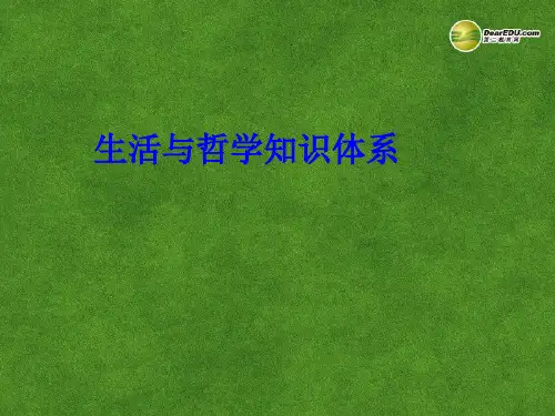 高中政治 生活与哲学知识体系教学课件 新人教版必修4
