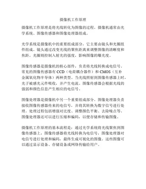 摄像机工作原理
