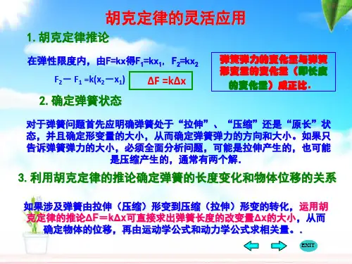 胡克定律的应用-课件