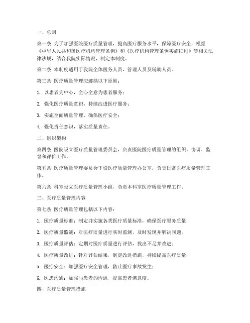 医院_医疗质量管理制度