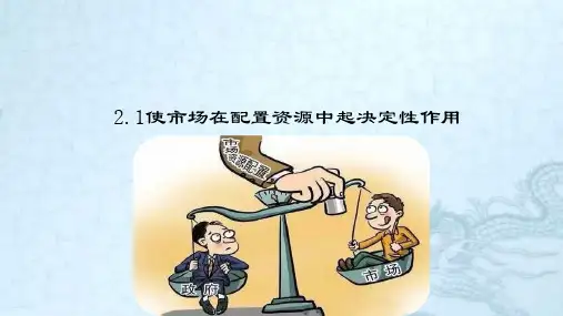 2.1使市场在资源配置中起决定性作用课件
