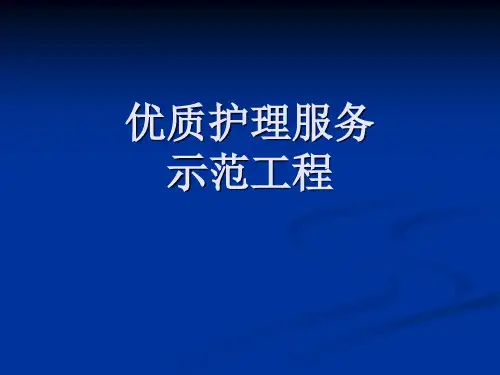 优质护理服务示范工程