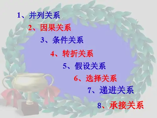 关联词专题知识专业知识讲座