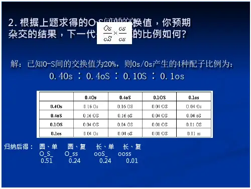 遗传学第六章课后答案(22页)