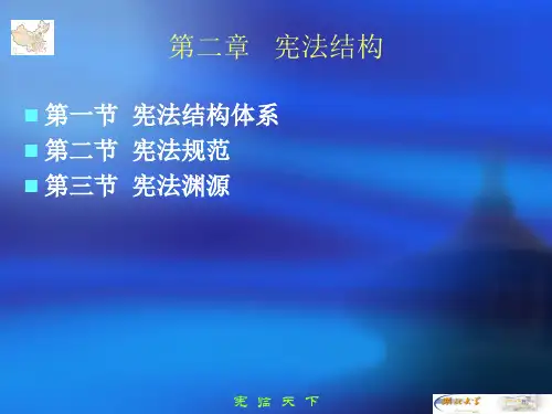 第二章宪法结构