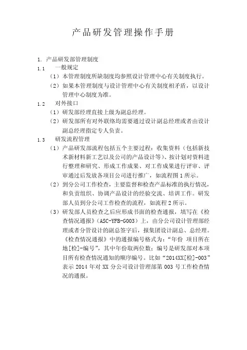 房地产集团：产品研发管理操作手册