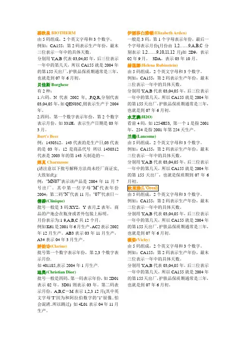 化妆品生产日期 打印版
