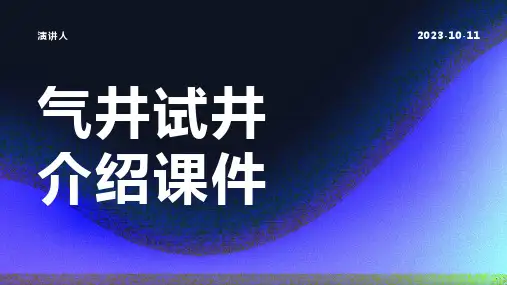 气井试井介绍课件