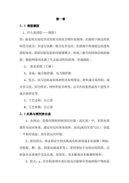 材料合成与制备方法