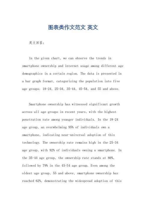 图表类作文范文 英文