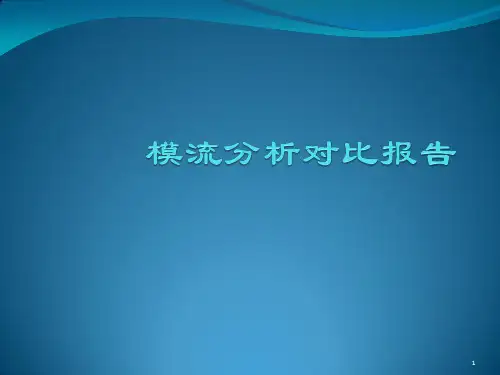 模流分析对比报告ppt课件
