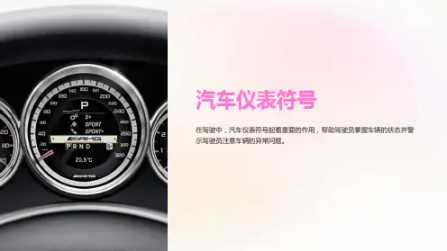 《汽车仪表符号》课件