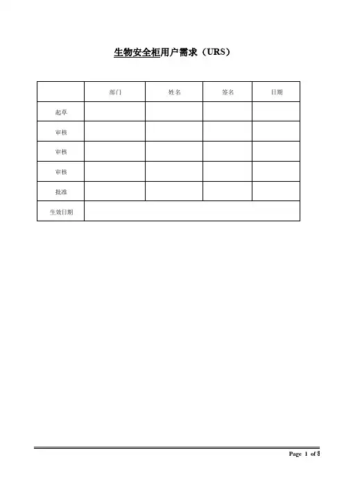 URS模板