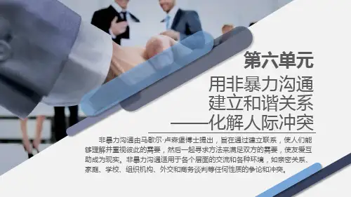 人际关系与沟通技巧-用非暴力沟通建立和谐关系-化解人际冲突