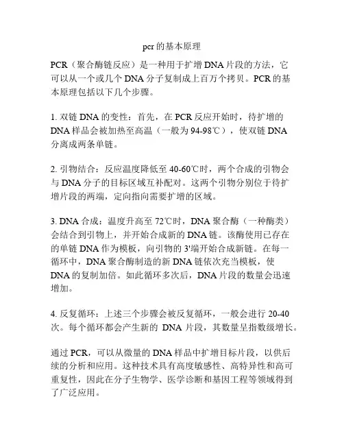 pcr的基本原理