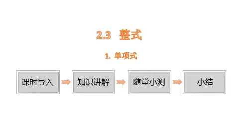 2.3整式  1.单项式课件(共19张PPT)