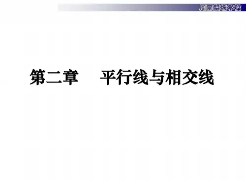 七年级下册   平行线与相交线