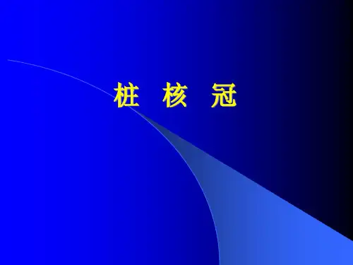 桩核冠的制作(51页)