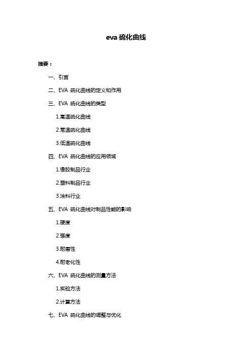 eva硫化曲线