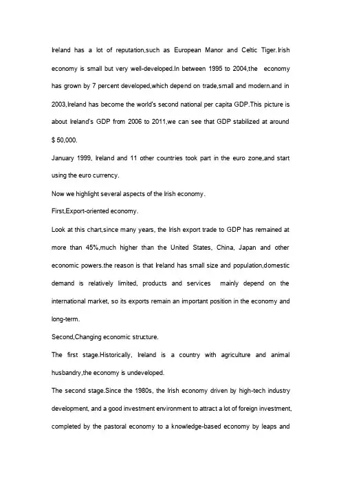 Ireland爱尔兰英文介绍PPT
