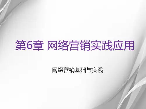 网络营销实践应用课件