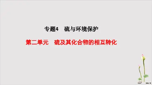 硫及其化合物的相互转化课件苏教版化学必修第一册
