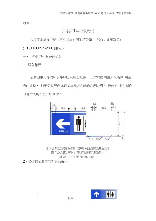 公共卫生间标识