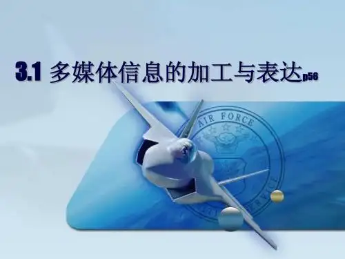 2013年信息技术多媒体信息的加工与表达试教教案ppt
