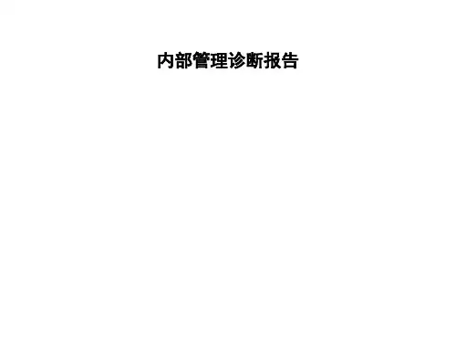 北大纵横—江钻—内部管理诊断报告