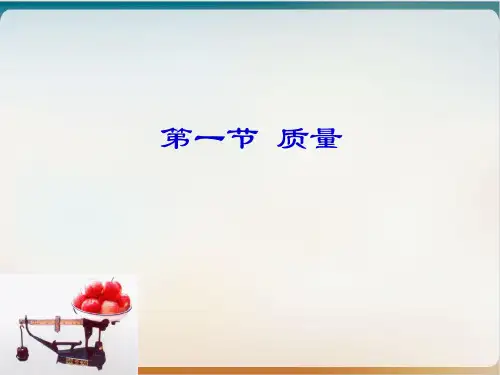 6.1质量-人教版物理八年级上册精品PPT课件