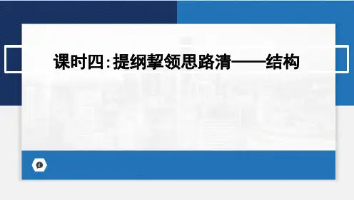 2024年中考语文二轮复习 第一讲 作文基础训练课时四 提纲挈领思路清——结构  课件