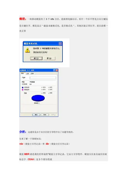 winhex解决＂磁盘未被格式化,是否格式化“ 并且磁盘格式为RAW