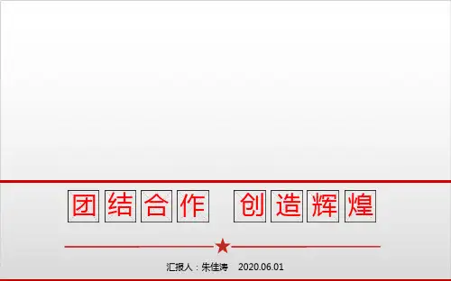 关于团结主题的班会(19张PPT)
