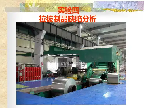 江苏科技大学-实验四：拉拔制品缺陷实验
