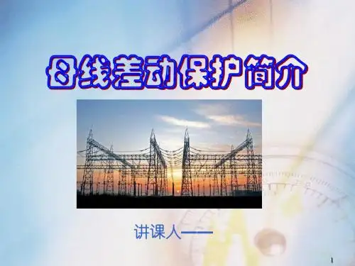 母线保护简介