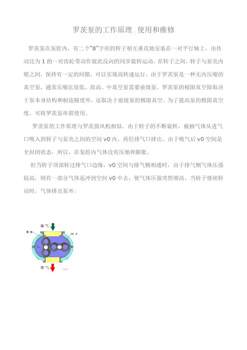 罗茨泵的工作原理