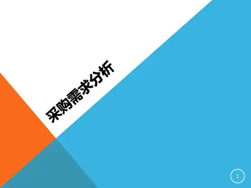 采购需求分析ppt课件ppt课件