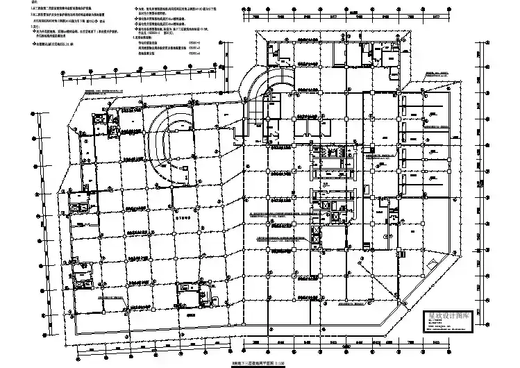高层建筑的接地网平面图