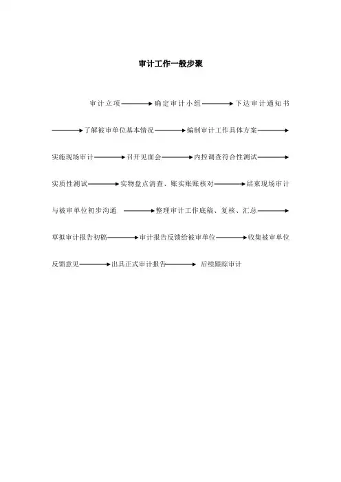 (完整版)审计步骤流程图(精)