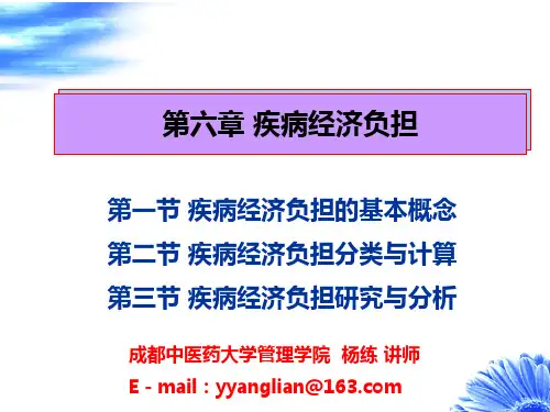 疾病经济负担