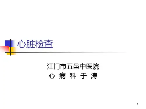 yt心脏检查(视触叩听)final