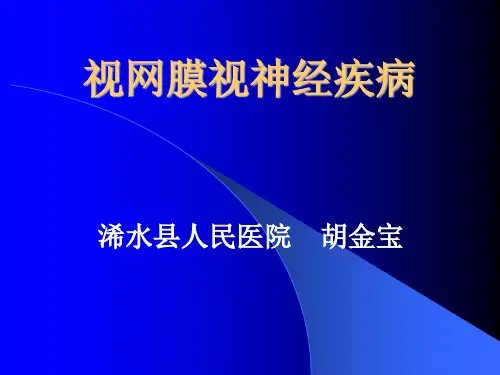 视网膜疾病课件医疗