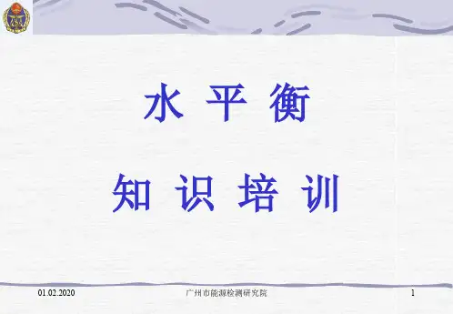 水平衡测试单位培训ppt课件