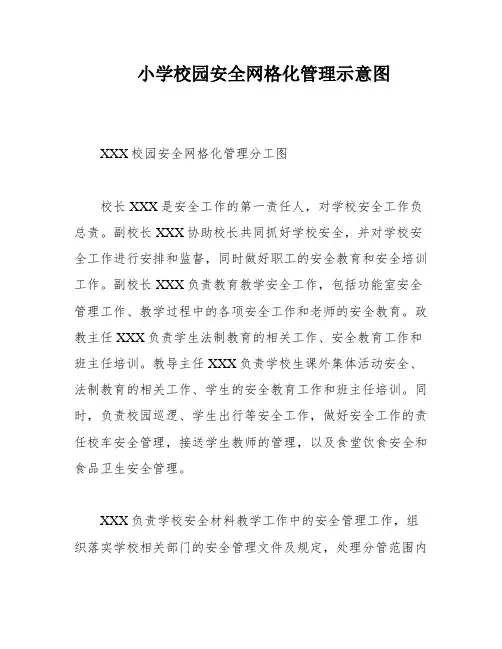 小学校园安全网格化管理示意图
