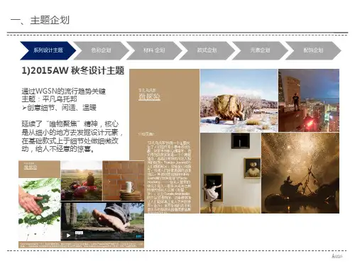 2015AW商品企划
