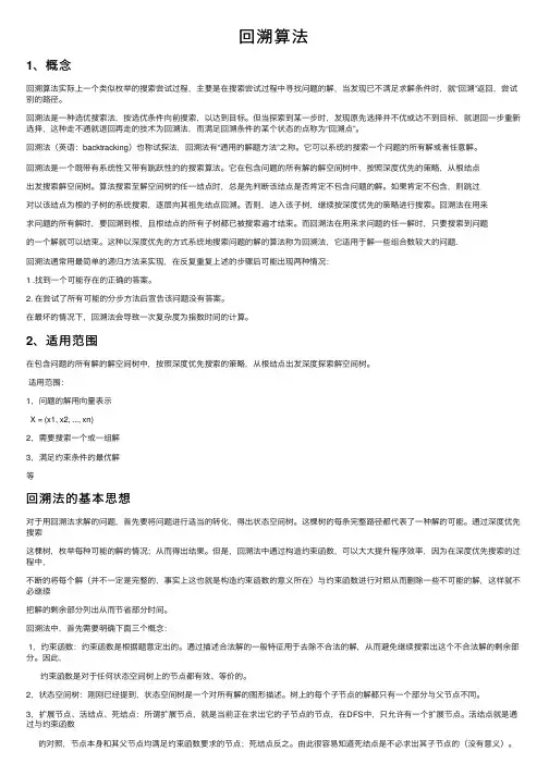 回溯算法——精选推荐