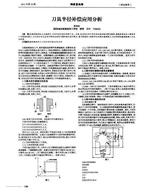 刀具半径补偿应用分析