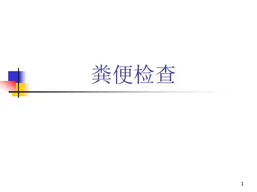 粪便检查ppt课件