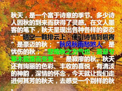 《秋天》ppt课件