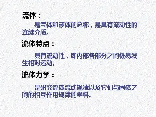 流体力学定常流动